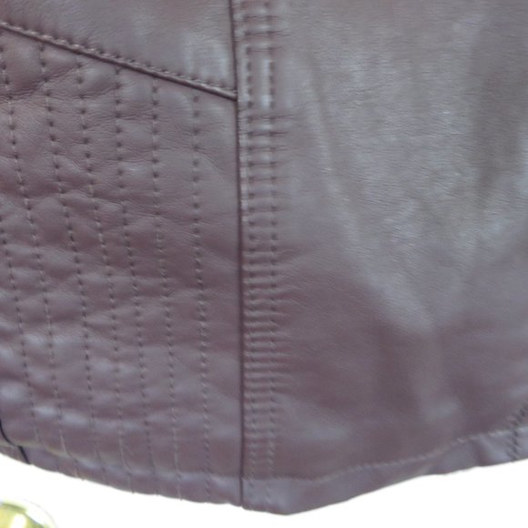 Jou Jou Fitted Vegan Leather Jacket size xl. - Picture 15 of 15